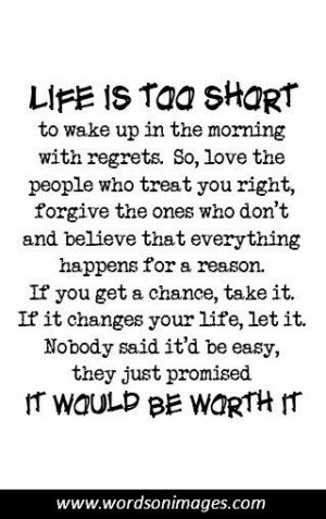 Life Is Too Short Quotes and Sayings
