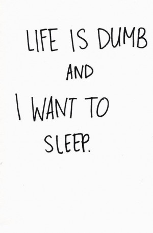 want sleep