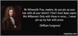 More William Congreve Quotes