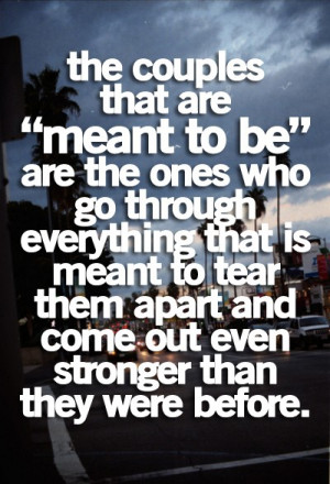 ... Everything That Is Meant To Tear Them Apart And Come Out Stronger