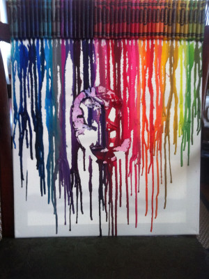Melting Crayons Art