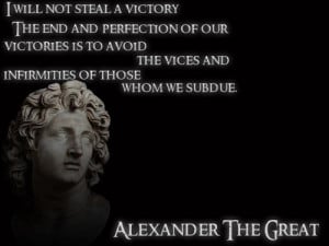 will not steal a victory. The end and perfection of our victories is ...