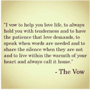 The vow vows