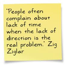 ... Of Direction Is The Real Problem,” Zig Ziglar ~ Management Quote