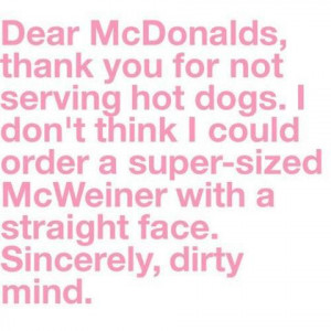 Dear Mcdonalds