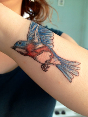 My Bluebird Tattoo Inspired By Charles Bukowski’s Poem