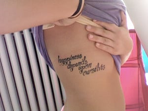 Life Quote Tattoo