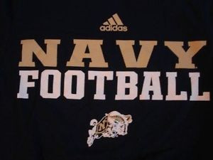 men s u s naval academy football adidas s s navy t shirt small navy