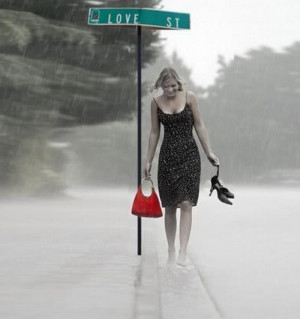 really cool picture. I love how the rain is blurring the background ...