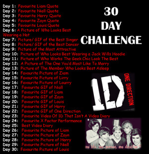 ... Love 4 1D) 30 Day Challenge! Love 1D Soo Much! 100% Real