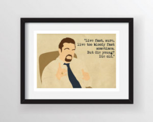 David Brent (Ricky Gervais) The Office Quote - Minimalist Poster Print ...