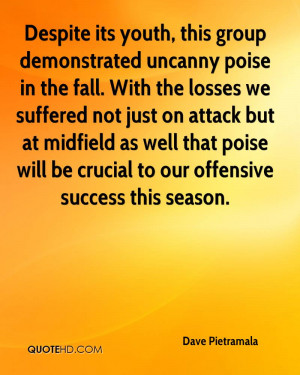 Despite its youth, this group demonstrated uncanny poise in the fall ...