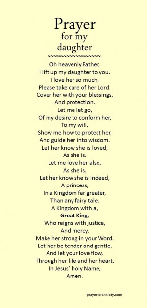 Prayer for My Daughter