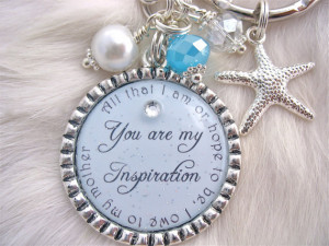 the BRIDE Gift Mother of Groom PERSONALIZED Keychain Beautiful quote ...