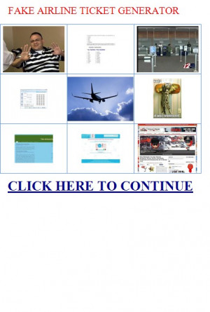 the pharmacologically fake airline ticket generator an concert ticket ...