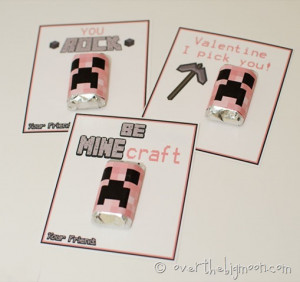 Valentines in Pink from Over the Big Moon | Minecraft Valentines ...