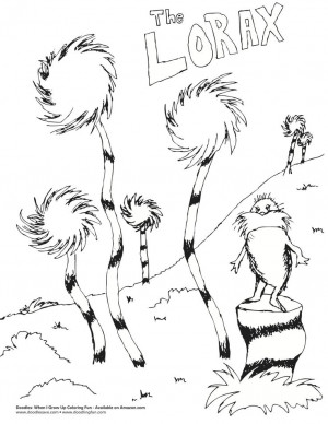 The Lorax Trees Coloring Pages wallpaper