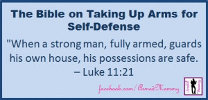 The Bible on Taking up Arms for Self-Defense Check out Armed Mommy's ...