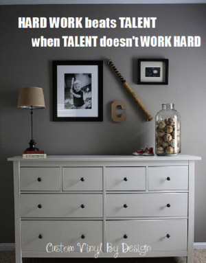 Tim Tebow Quote Hard Work Beats Talent Hard work beats talent wall