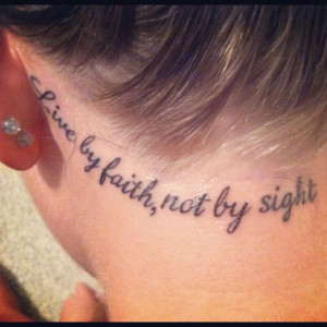 ... Quotes Tattoo, Ears Tattoo, Hairline Tattoo, Tattoo Quotes, A Tattoo