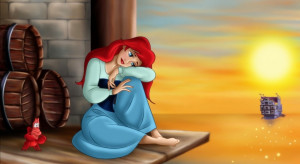 Sad Disney Princess Disney-princess-ariel-looking-