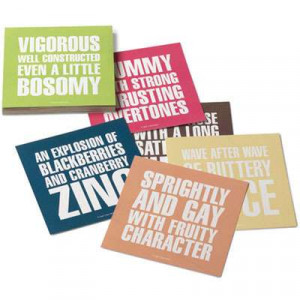 ... coasters featuring made up wine tasting quotes thirty six coasters six