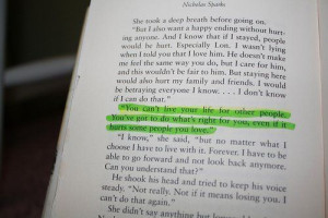 nicholas sparks quote quotes text thenotebook