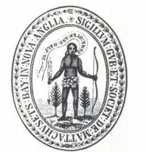 ... seal of the Massachusetts Bay Colony. Unknown artist. Public domain