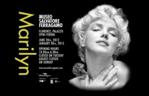 An homage to Marilyn Monroe at the Museo Salvatore Ferragamo