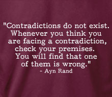 Ayn Rand - Contradictions (Quote)