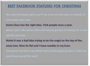 Best Funny Christmas Quotes For Facebook Status 2014