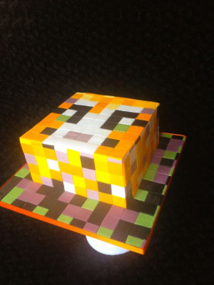 Minecraft Stampy Cat Cake