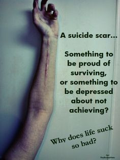 suicide scar...