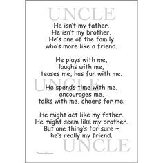 Quotes About Uncles | Uncle Scrapbook Stickers | Quotes & Stickers for ...