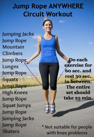 Jump Rope Anywhere Circuit Workout + Round 2 – I did 4 rounds of the ...