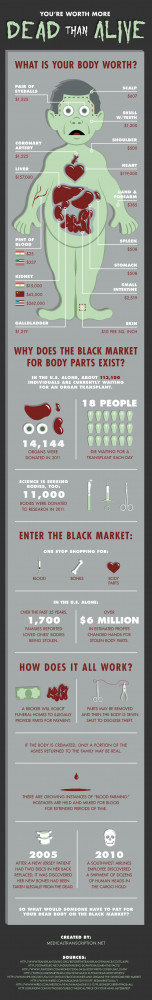 You Are Worth More Dead Than Alive [Infographic]