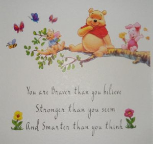 our favorite inspirational winnie the pooh quote on our baby girl s
