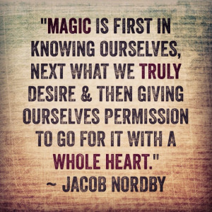 This simple formula for real magic is a guide into clarity: