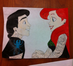 Ariel The Little Mermaid And Eric Gothic