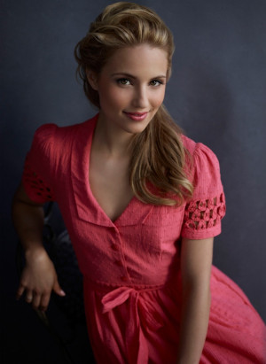 Sexy Dianna Agron, best known for the cast in Glee in sexy red dress