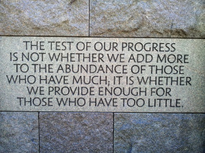 Washington DC FDR Memorial Quotes