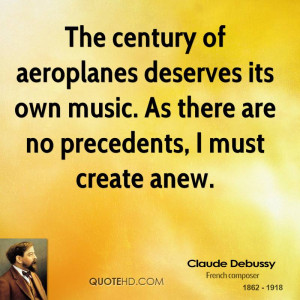 The century of aeroplanes deserves its own music. As there are no ...