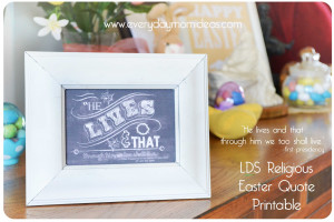 Easter Chalkboard Typography Print (Free Printable)