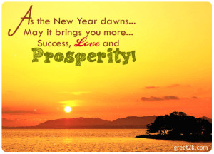 As The New Year Dawns