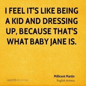 Millicent Martin I feel it 39 s like being a kid and dressing up