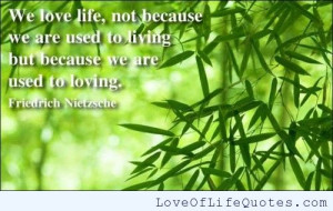 Friedrich Nietzsche quote on Life