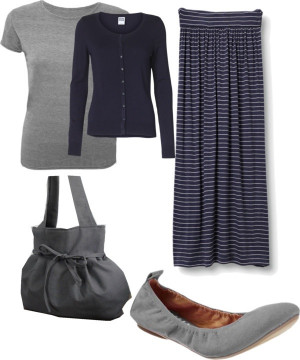Cute and simpleModest Style, Modest Skirt Outfits Polyvore, Grey Maxi ...