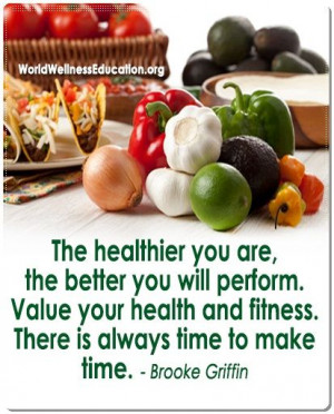 The #healthier you are, the better you will #perform
