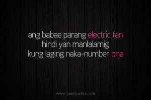 electric fan ang babae parang electric fan hindi yan manlalamig kung ...