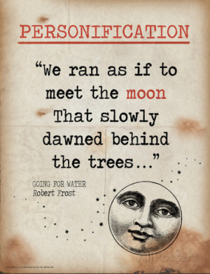 Personification Quote from Going for Water by Robert Frost